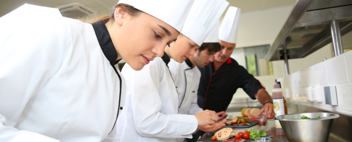 Catering students